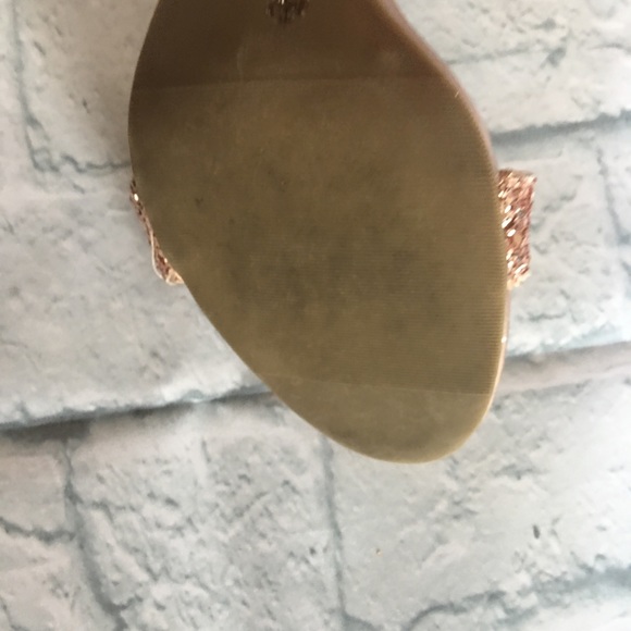 Rose Gold sequin glitter heels 7.5 worthington - Picture 5 of 5